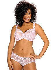 Curvy Kate stanik i majtki Princess Pink White 